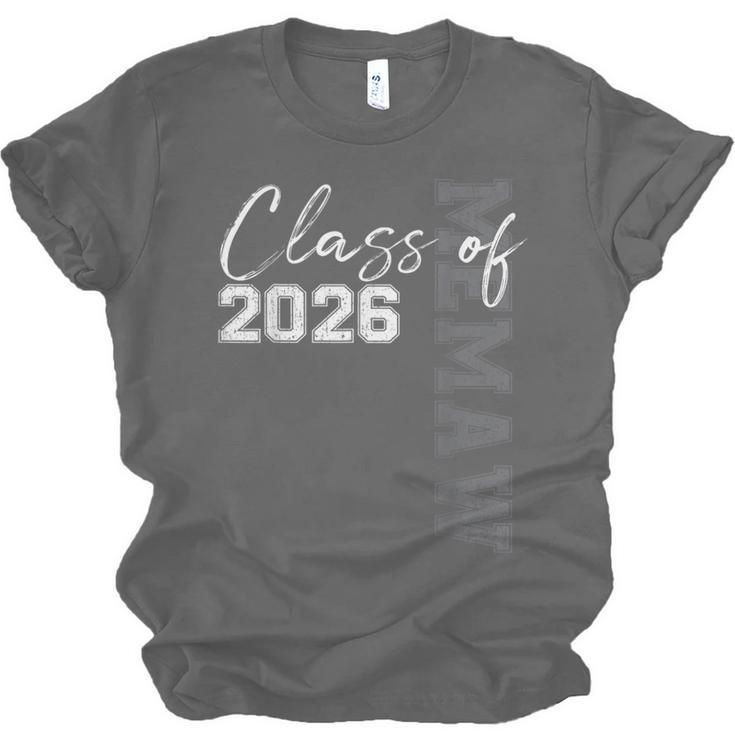 Proud Memaw Of A Class Of 2026 Graduate Senior 26 Graduation Unisex Jersey T-Shirt