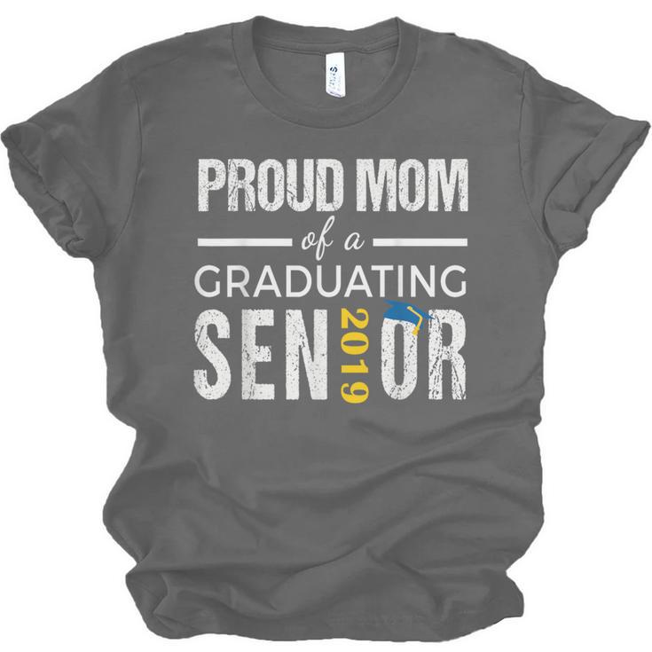 Proud Mom Of 2019 Senior Graduation Shirt Graduate Unisex Jersey T-Shirt