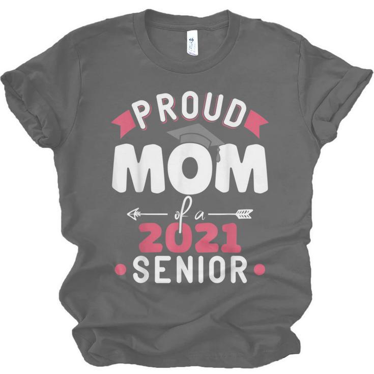 Proud Mom Of a 2021 Senior Year School Graduation Party Unisex Jersey T-Shirt