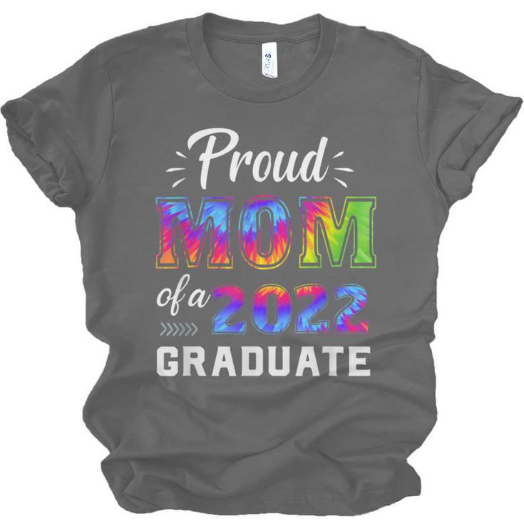 Proud Mom Of a 2022 Graduate Matching Tie Dye Graduation Unisex Jersey T-Shirt