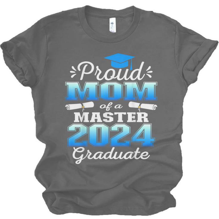 Proud Mom Of 2024 Class Master Graduate Family Graduation Unisex Jersey T-Shirt