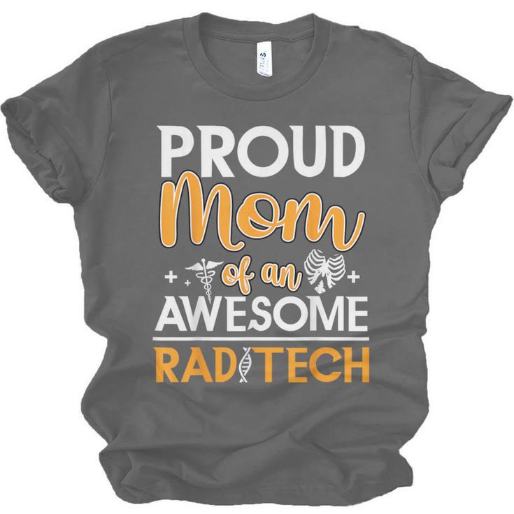Proud Mom Of An Awesome Rad Tech Graduation Matching Family Unisex Jersey T-Shirt