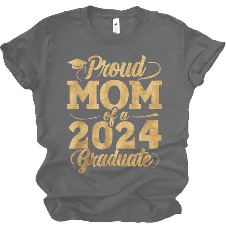 Proud Mom Of a Class Of 2024 Graduate Senior Graduation Unisex Jersey T-Shirt