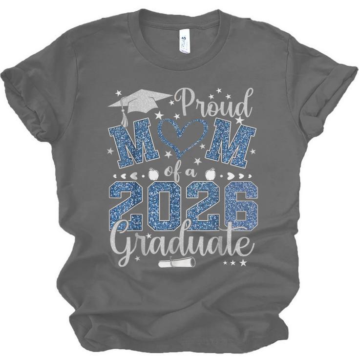 Proud Mom Of a Class Of 2026 Graduate Senior Graduation Unisex Jersey T-Shirt