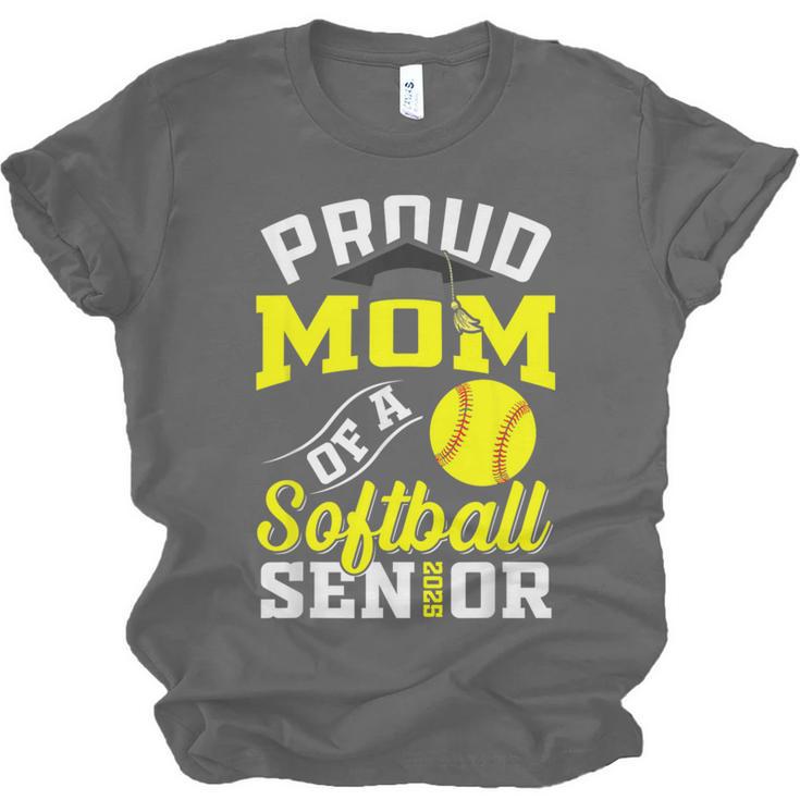Proud Mom Of a Softball Senior Class Of 2025 Graduation Unisex Jersey T-Shirt