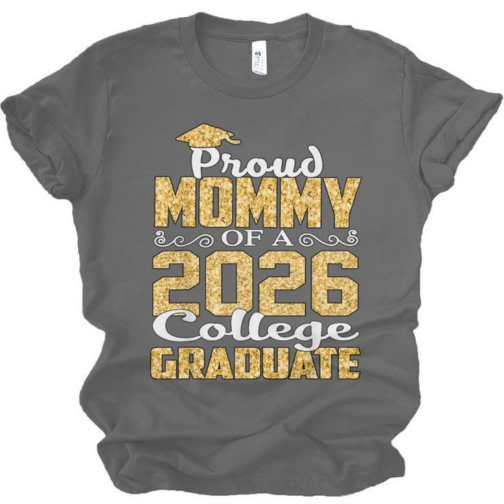 Proud Mommy Of A 2026 College Graduate Shirt Graduation Unisex Jersey T-Shirt