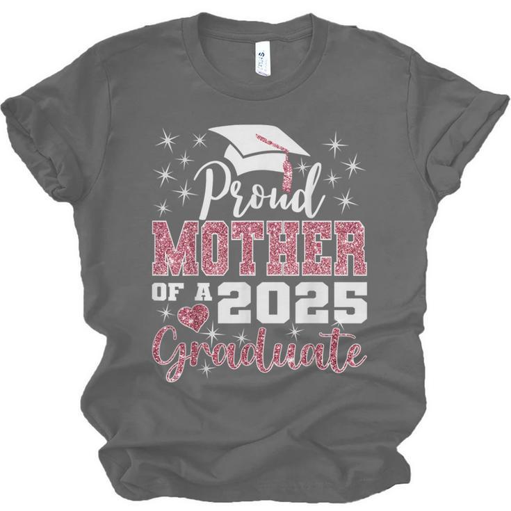 Proud Mother Of 2025 College Graduate Family Graduation Unisex Jersey T-Shirt