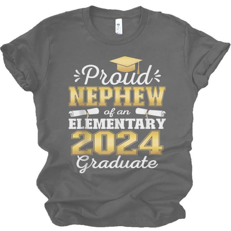 Proud Nephew Of 5th Grade Graduate 2024 Family Graduation Unisex Jersey T-Shirt