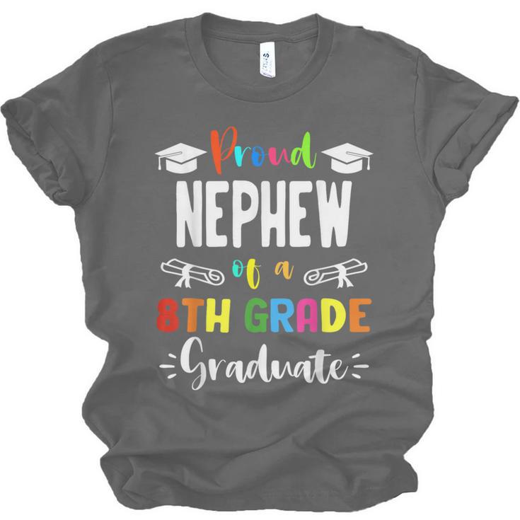 Proud NEPHEW Of A 8th Grade Graduate Graduation 2024 Class Unisex Jersey T-Shirt