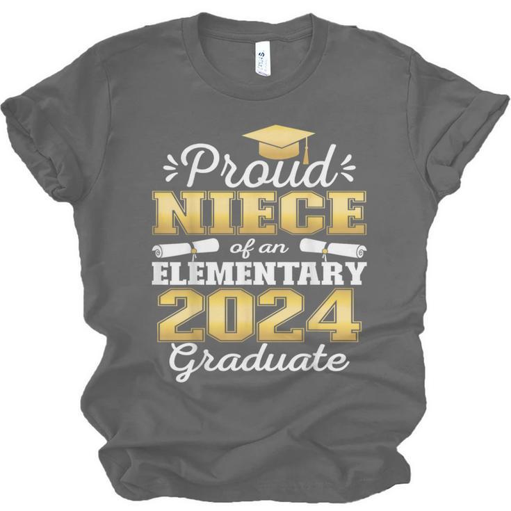 Proud Niece Of 5th Grade Graduate 2024 Elementary Graduation Unisex Jersey T-Shirt