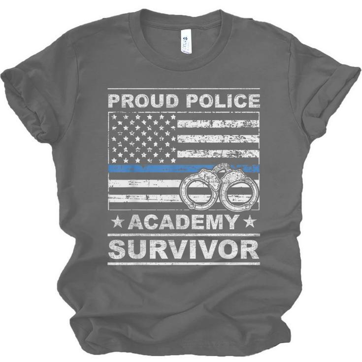 Proud Police Academy Survivor Graduation Unisex Jersey T-Shirt