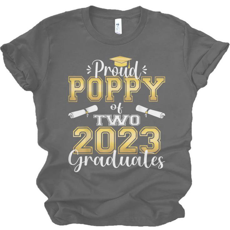 Proud Poppy Of Two 2023 Graduate Class 2023 Graduation Unisex Jersey T-Shirt