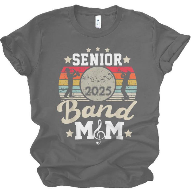 Proud Senior Mom Marching Band Mom Class Of 2025 Graduation Unisex Jersey T-Shirt