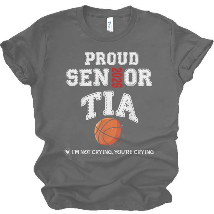 Proud Senior Tia 2026 Graduation Basketball Player Unisex Jersey T-Shirt