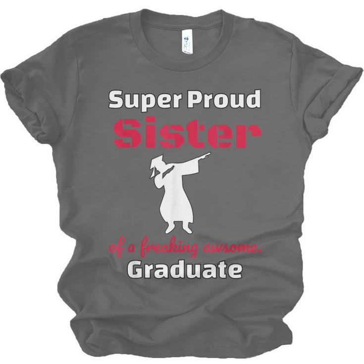 Proud Sister Of 2018 Graduate Dabbing Graduation Unisex Jersey T-Shirt