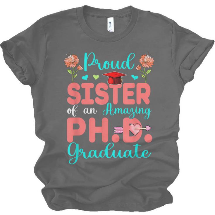 Proud Sister Of An Amazing PhD Graduate Family Graduation Unisex Jersey T-Shirt