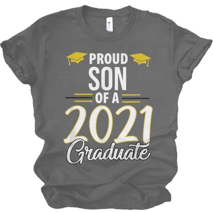 Proud Son Of A 2021 Graduate Graduation Clothes MBA PhD Unisex Jersey T-Shirt