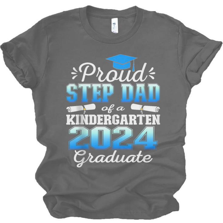 Proud Step Dad Of Kindergarten Graduate 2024 Graduation Step Unisex Jersey T-Shirt