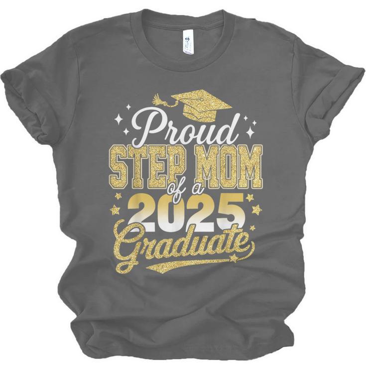 Proud Step Mom Of A Class Of 2025 Graduate Senior Graduation Unisex Jersey T-Shirt