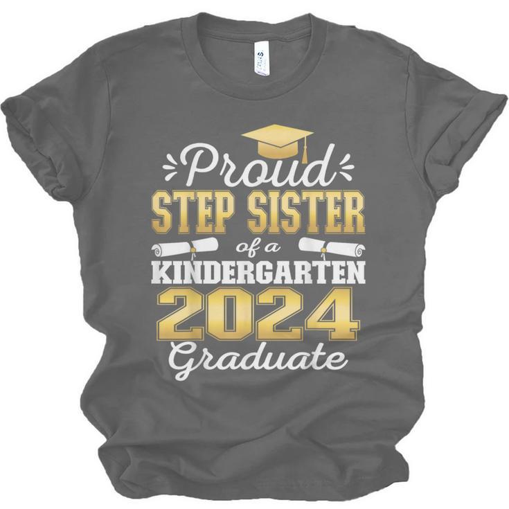Proud Step Sister Of Kindergarten Graduate 2024 Graduation Unisex Jersey T-Shirt
