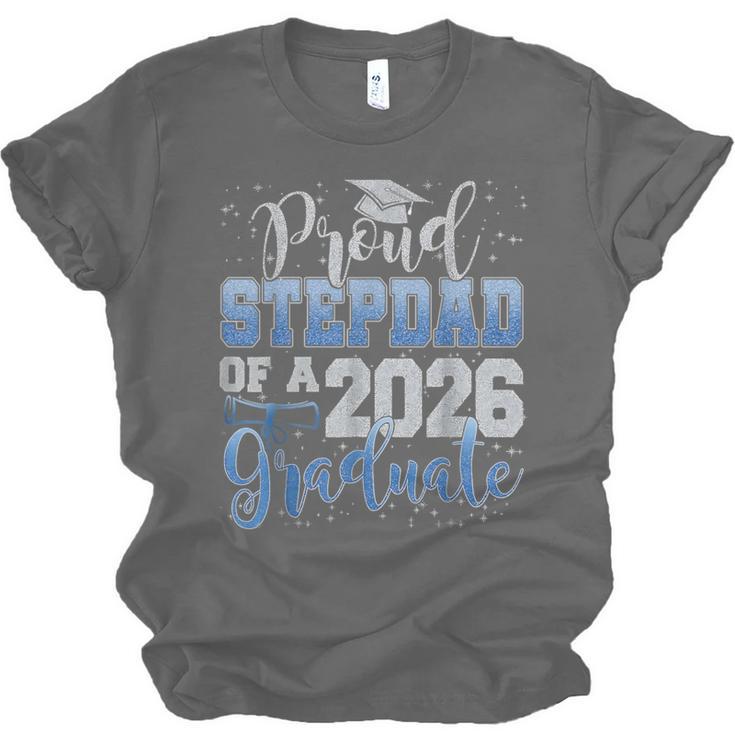 Proud Stepdad Of Senior 2026 Class Of 2026 Graduation Unisex Jersey T-Shirt