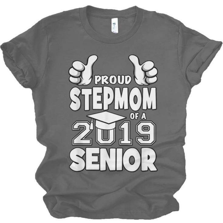 Proud Stepmom Of A 2019 Senior School Graduation Shirt Unisex Jersey T-Shirt