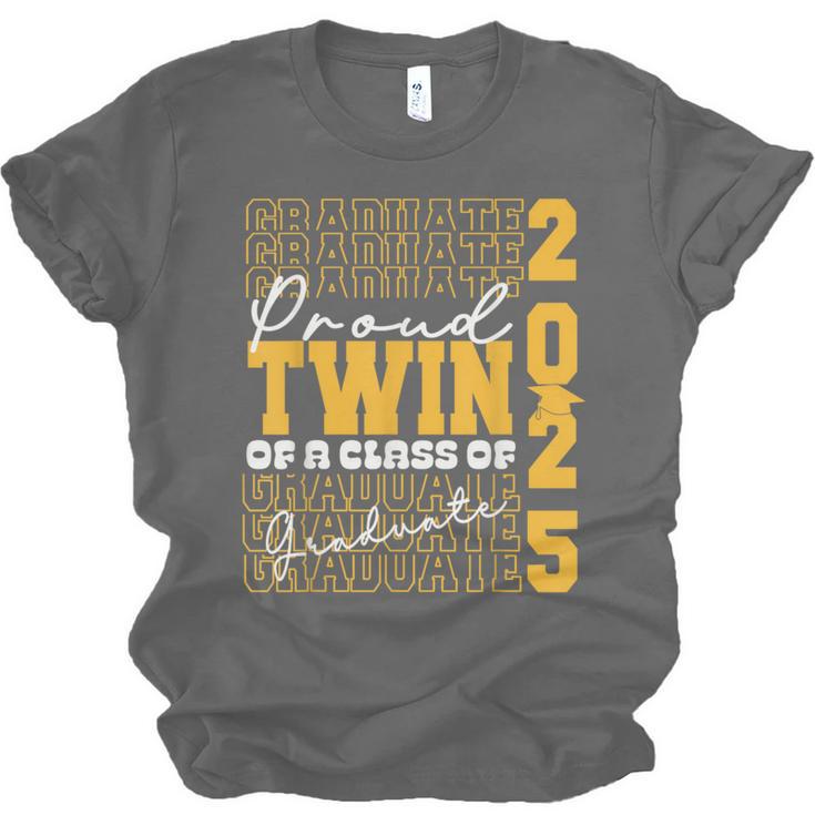Proud Twin Of a 2025 Graduate Grad Prom Graduation Squad 25 Unisex Jersey T-Shirt