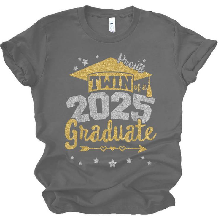 Proud Twin Of a 2025 Graduate Team 25 Senior Graduation Unisex Jersey T-Shirt