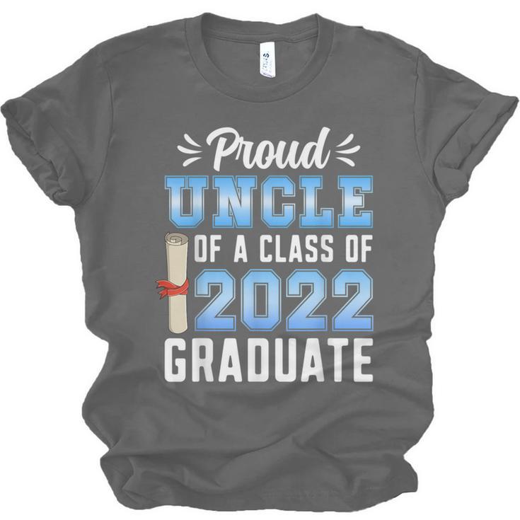 Proud Uncle Of A Class Of 2022 Graduate 22 Senior Graduation Unisex Jersey T-Shirt