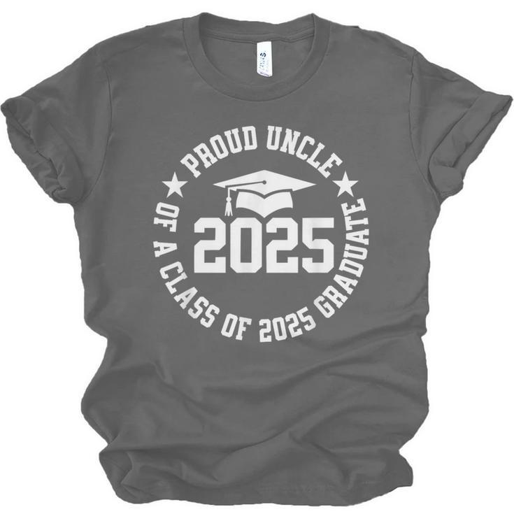 Proud Uncle Of a Class Of 2025 Graduate Graduation 2025 Unisex Jersey T-Shirt