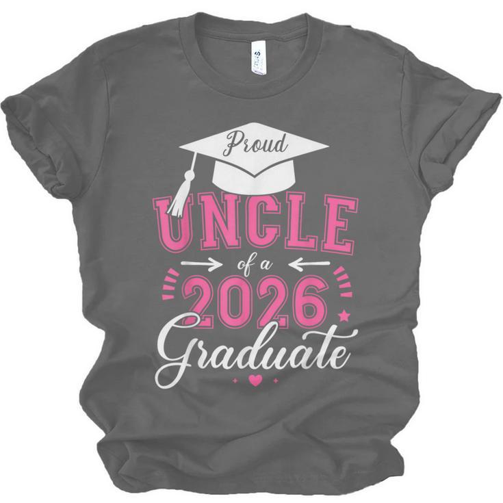 Proud Uncle Of a Class Of 2026 Graduate For Graduation Unisex Jersey T-Shirt