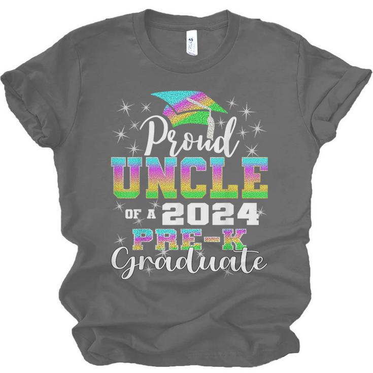 Proud Uncle Of PreK School Graduate 2024 Graduation Uncle Unisex Jersey T-Shirt