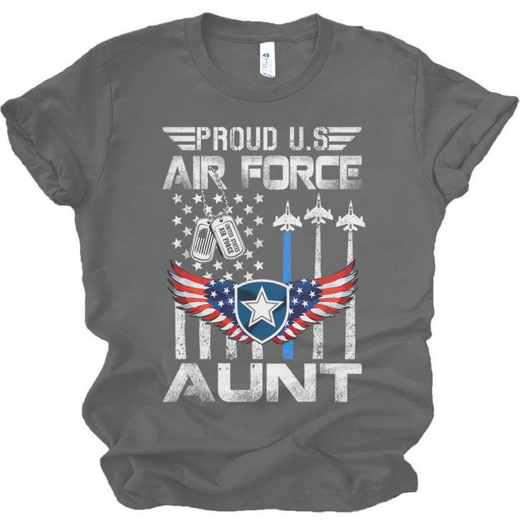 Proud US Air Force Aunt Flag Air Force Graduation Aunt Tee Unisex Jersey T-Shirt