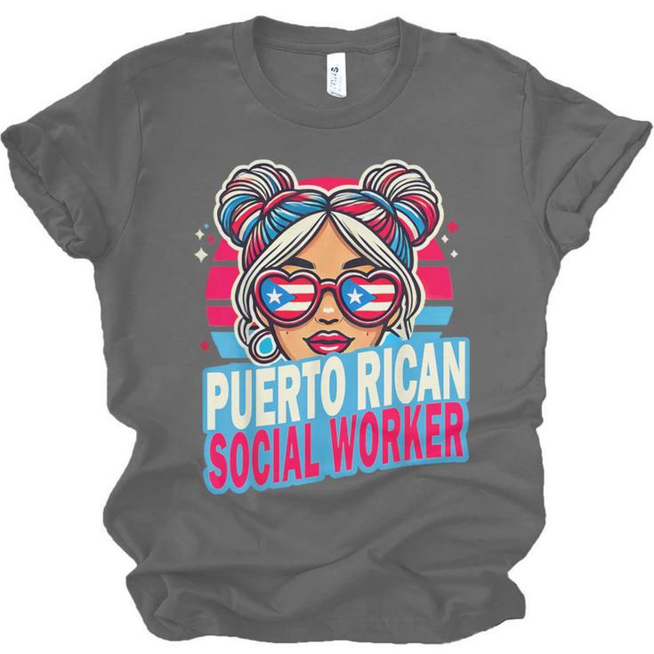 Puerto Rican Latina Social Worker MSW Masters Graduation Unisex Jersey T-Shirt