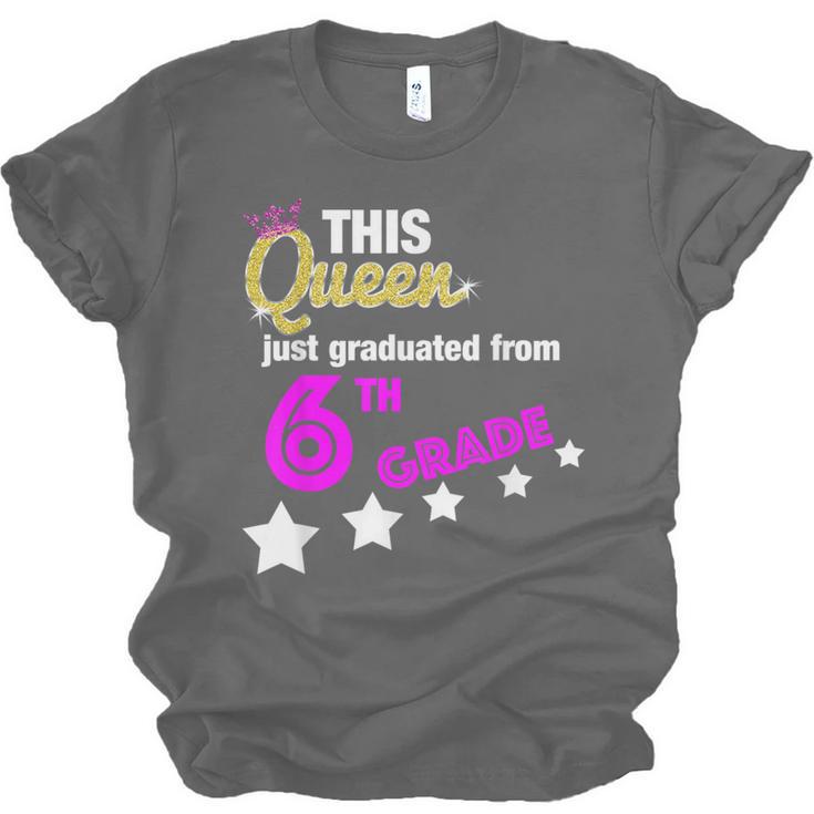Queen 6th Grade Graduation For Girls Unisex Jersey T-Shirt