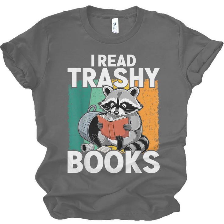 Raccoon Smutty Book Lover Spicy Romance Novels Women's Unisex Jersey T-Shirt