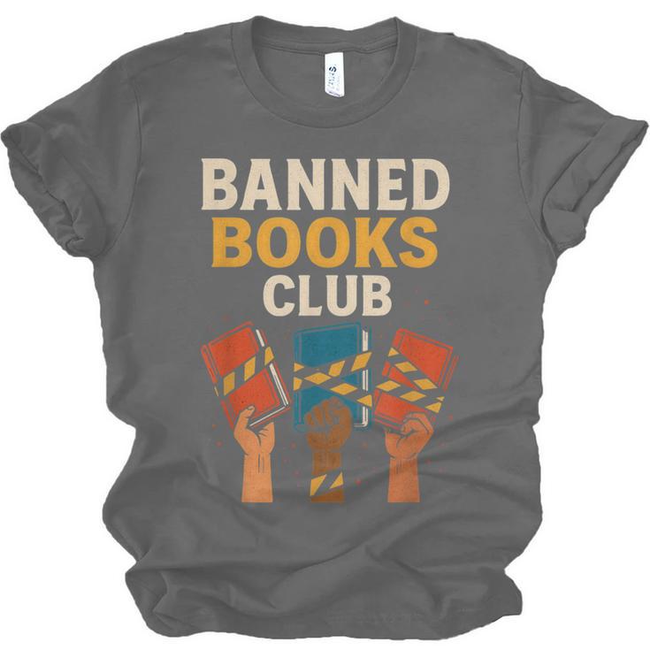 Read Banned Books Club Freely Anti-Censorship Librarian Unisex Jersey T-Shirt