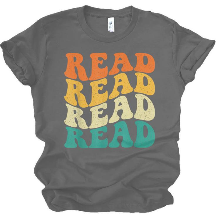 Read Read Read Read Book Lover Reading Bookworm Reader Unisex Jersey T-Shirt
