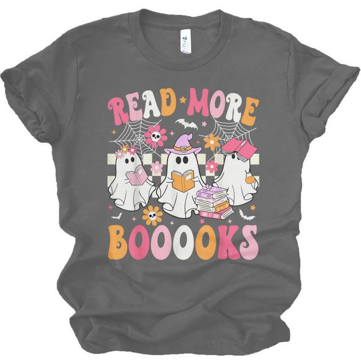 Read More Books Ghosts Reading Book Teacher Halloween Unisex Jersey T-Shirt Read More Books Ghosts Reading Book Teacher Halloween Unisex Jersey T-Shirt