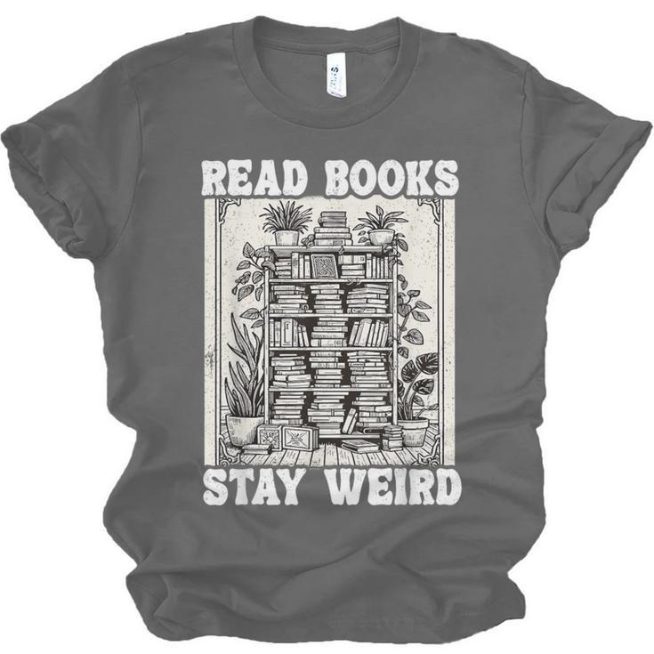 Read Books Stay Weird Introvert Book Lover Book Unisex Jersey T-Shirt Read Books Stay Weird Introvert Book Lover Book Unisex Jersey T-Shirt