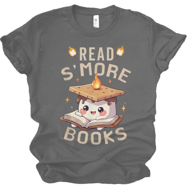 Read S'More Book Marshmallow Book Reading Lover Unisex Jersey T-Shirt Read S'More Book Marshmallow Book Reading Lover Unisex Jersey T-Shirt