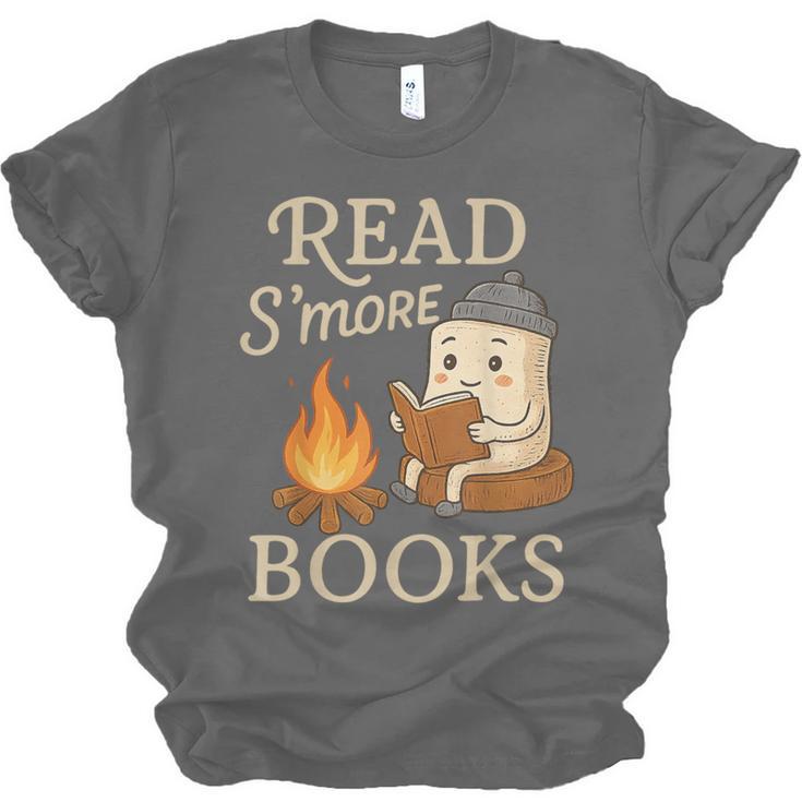 Read S'More Books Campfire Reading Book Lovers Camper Unisex Jersey T-Shirt