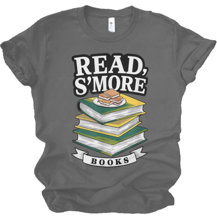 Read S'More Books Marshmallow Reading Smores Unisex Jersey T-Shirt