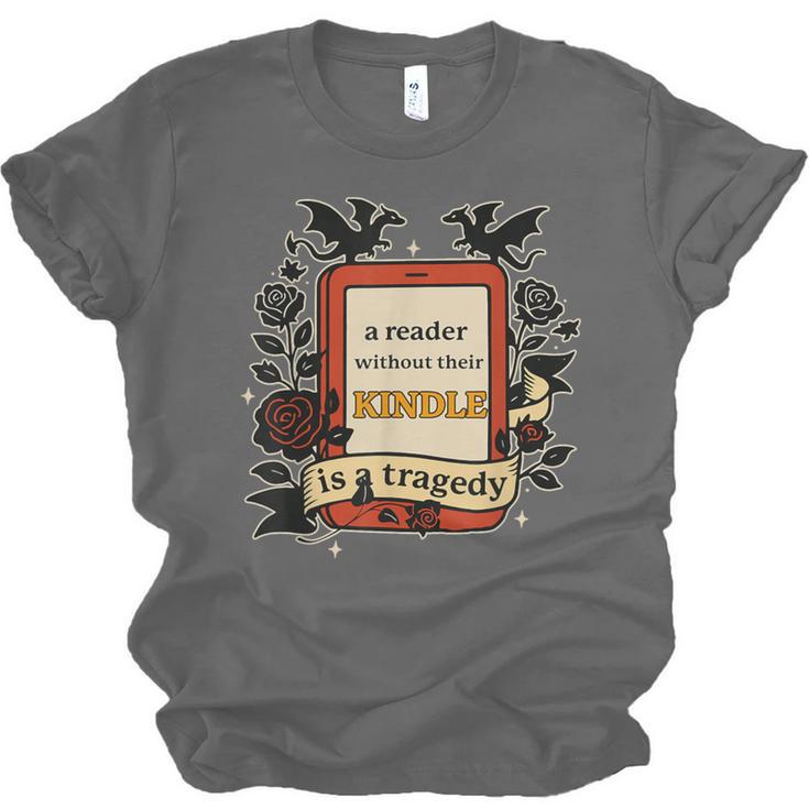 A Reader Without Their Book Is A Tragedy Dragon Rider Quote Unisex Jersey T-Shirt