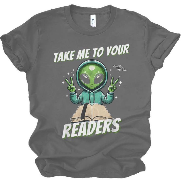 Take Me To Your Readers Across America Read More Books Unisex Jersey T-Shirt