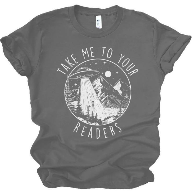 Take Me To Your Readers Book Lover Reading Bookworm Unisex Jersey T-Shirt