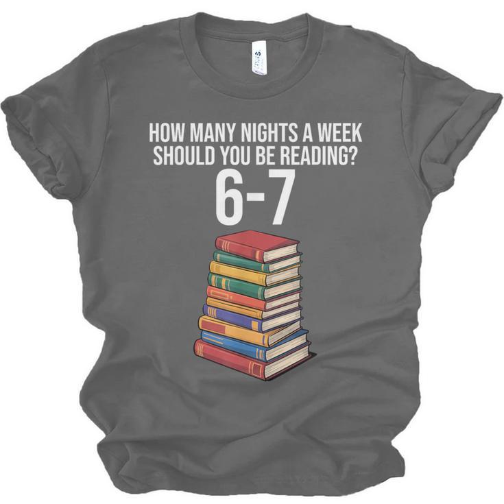Reading Book Teacher 67 Six Seven Meme Unisex Jersey T-Shirt
