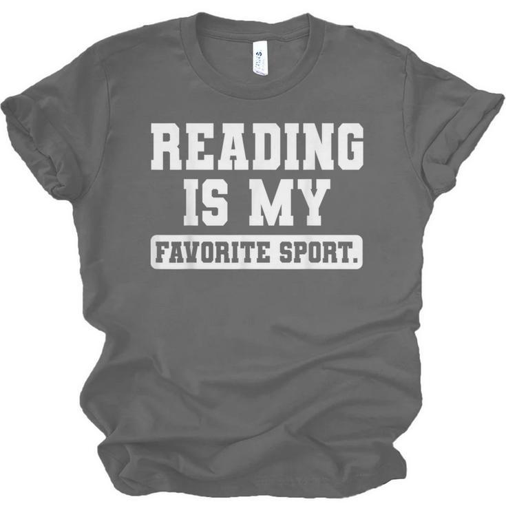 Reading Is My Favorite Sport Book Lover Reader Unisex Jersey T-Shirt Reading Is My Favorite Sport Book Lover Reader Unisex Jersey T-Shirt