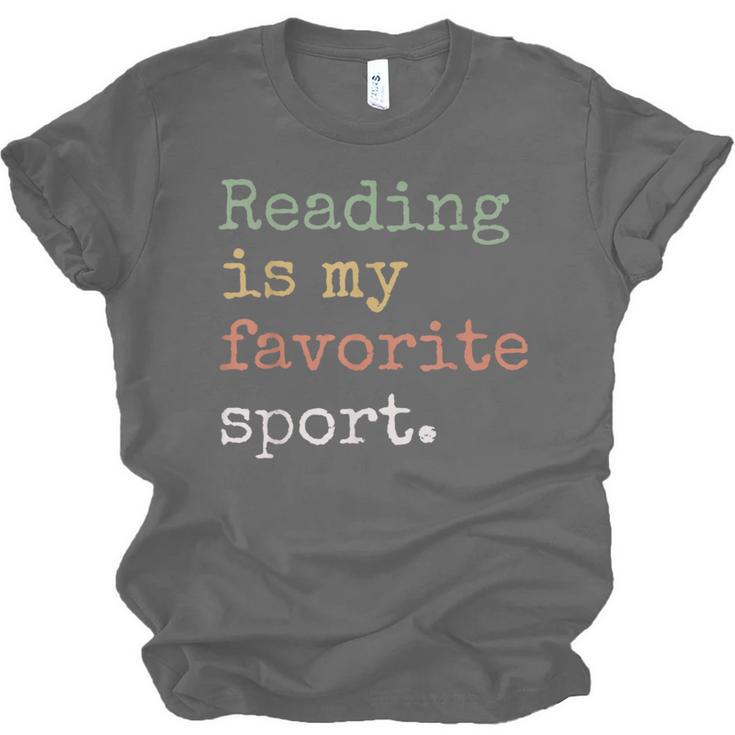 Reading Is My Favorite Sport Book Lovers Man Woman Unisex Jersey T-Shirt Reading Is My Favorite Sport Book Lovers Man Woman Unisex Jersey T-Shirt