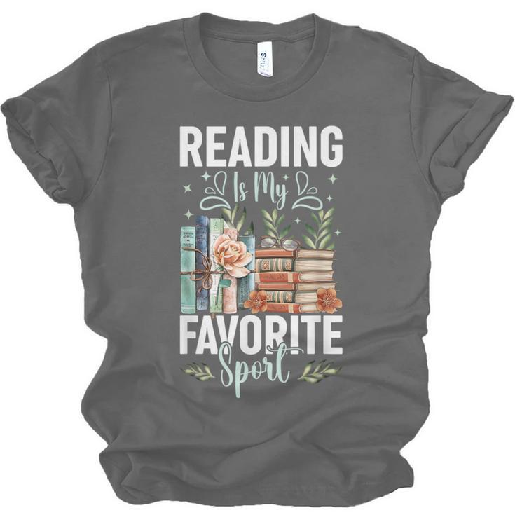 Reading Is My Favorite Sport Bookworm Unisex Jersey T-Shirt